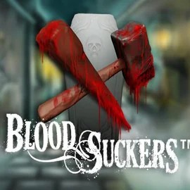 Logo of Blood Suckers from NetEnt at HappySlots Casino