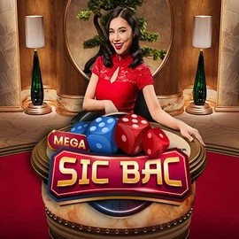 Mega Sic Bac online game logo by Pragmatic Play on happyslotss.nl
