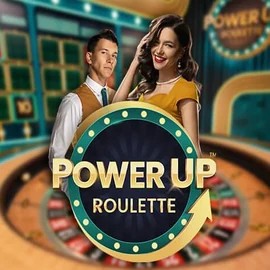 PowerUP Roulette logo by Pragmatic Play HappySlots Casino