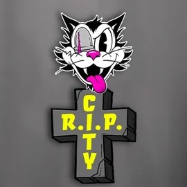 RIP City slot logo by Hacksaw Gaming at HappySlots CasinoRIP City