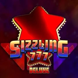 Sizzling 777 Deluxe online game logo by Wazdan on happyslotss.nl