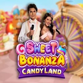 Sweet Bonanza Candy Land Live logo by Pragmatic Play at HappySlots Casino